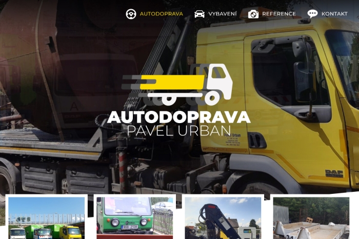 Náhled webu Autodoprava Urban